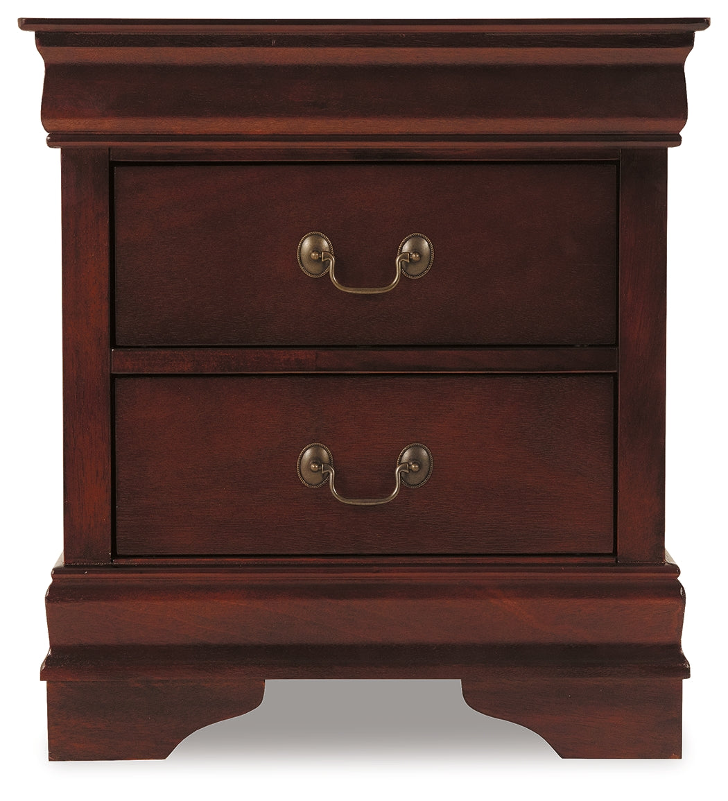 Furniture City Laplace - Ashley Furniture - Alisdair Bedroom - Two Drawer Night Stand / Reddish Brown - B376-92