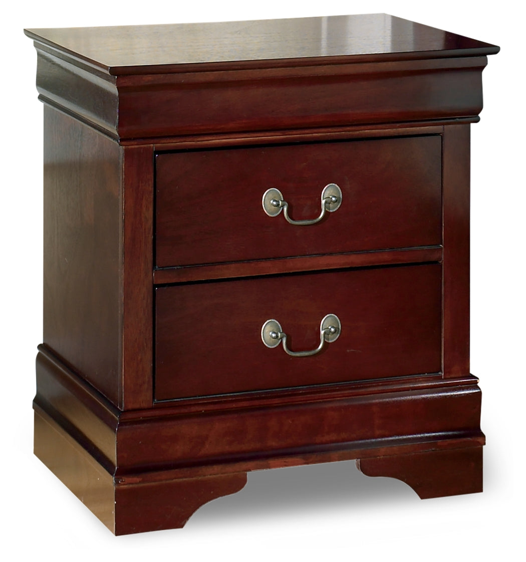 Furniture City Laplace - Ashley Furniture - Alisdair Bedroom - Two Drawer Night Stand / Reddish Brown - B376-92