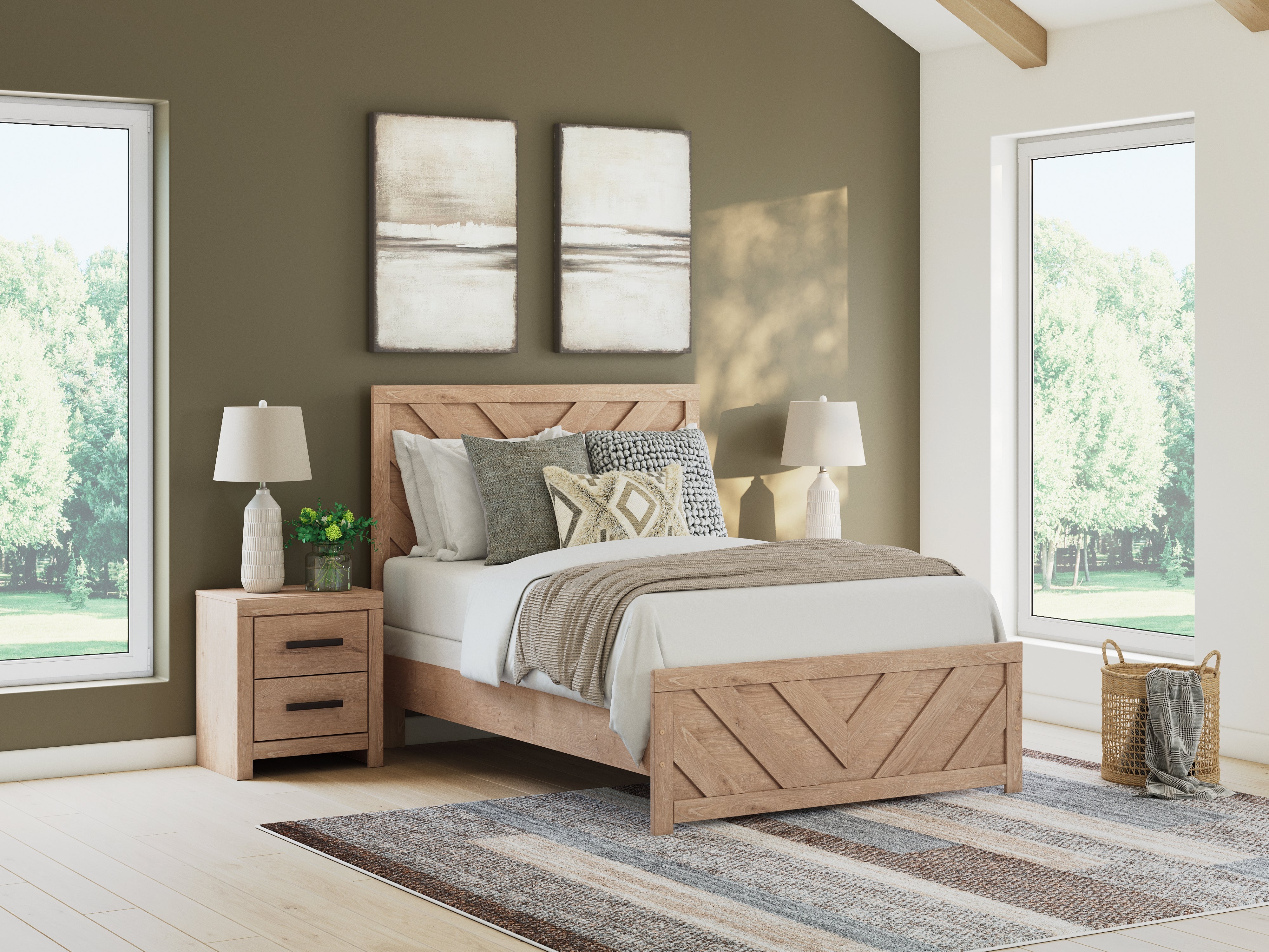 Furniture City Laplace - Ashley Furniture - Sanginlane Bedroom - Full Panel Bed - B3787B3