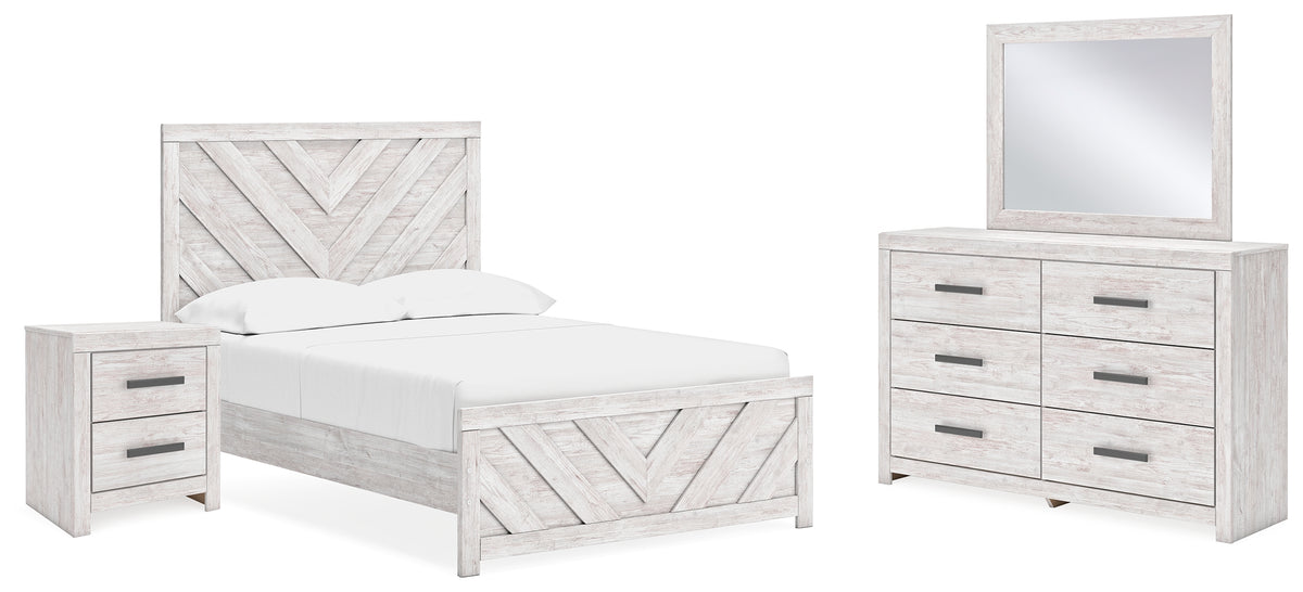 Furniture City Laplace - Ashley Furniture - Cayboni Full Panel Bed, Dresser, Mirror and Nightstand - Full Panel Bed, Dresser, Mirror and Nightstand - B3788B14