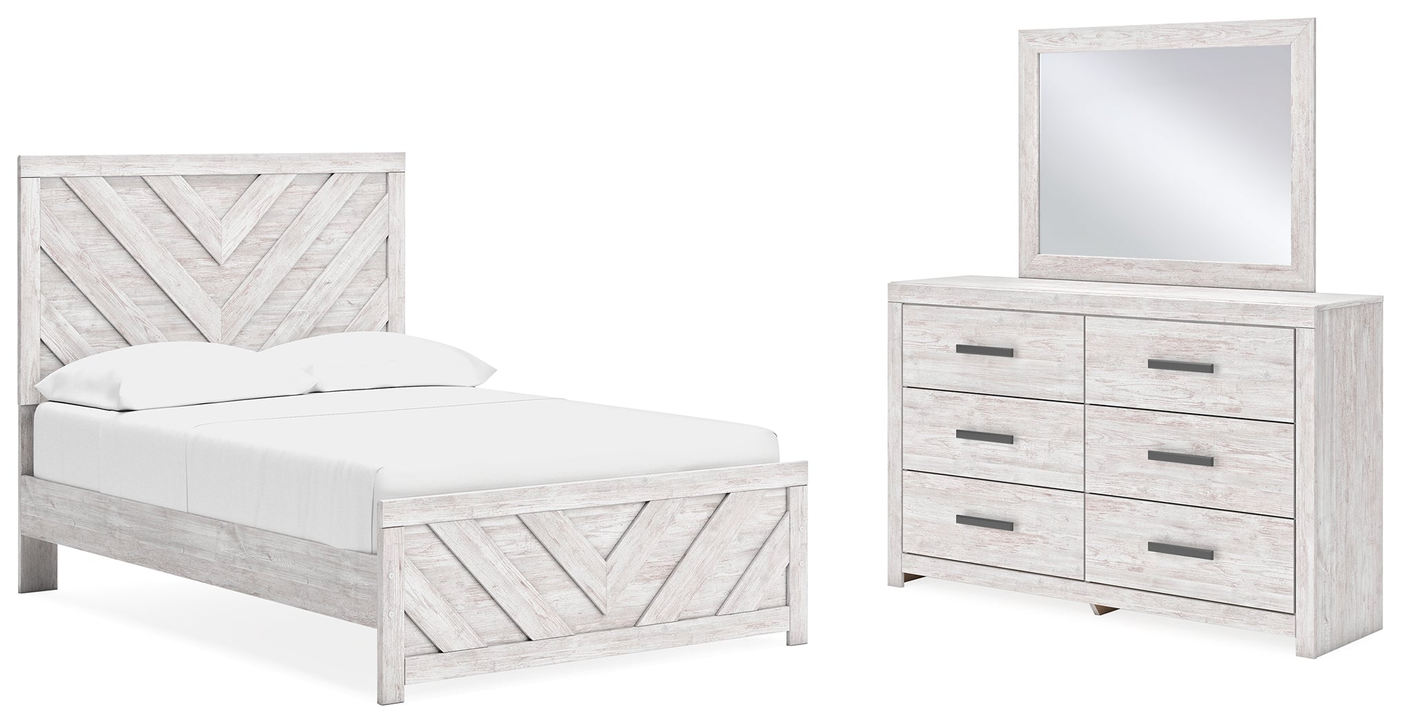 Furniture City Laplace - Ashley Furniture - Cayboni Full Panel Bed, Dresser and Mirror - Full Panel Bed, Dresser and Mirror - B3788B3