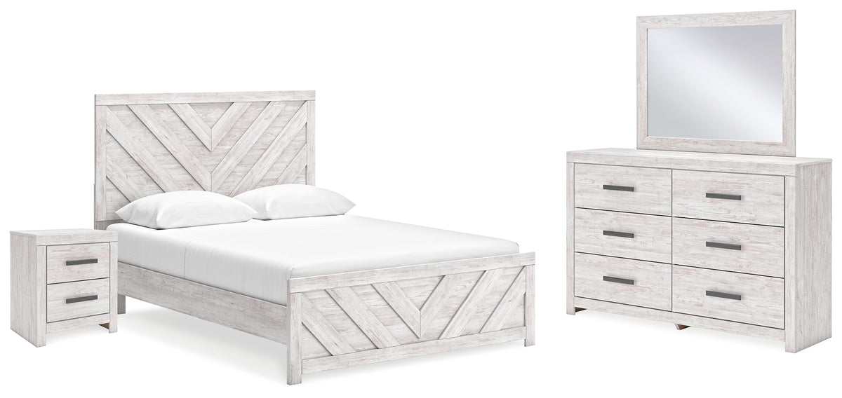 Furniture City Laplace - Ashley Furniture - Cayboni Queen Panel Bed, Dresser, Mirror and Nightstand - Queen Panel Bed, Dresser, Mirror and Nightstand - B3788B8