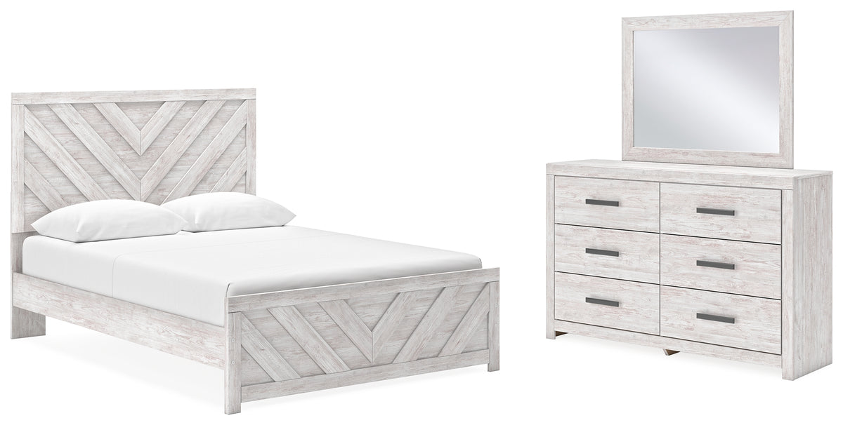 Furniture City Laplace - Ashley Furniture - Cayboni Queen Panel Bed, Dresser and Mirror - Queen Panel Bed, Dresser and Mirror - B3788B5