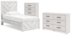 Furniture City Laplace - Ashley Furniture - Cayboni Twin Panel Bed, Dresser and Chest - Twin Panel Bed, Dresser and Chest - B3788B11
