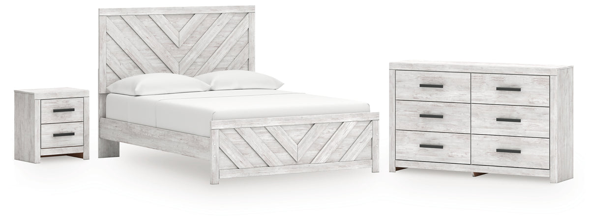 Furniture City Laplace - Ashley Furniture - Cayboni Queen Panel Bed, Dresser and Nightstand - Queen Panel Bed, Dresser and Nightstand - B3788B9