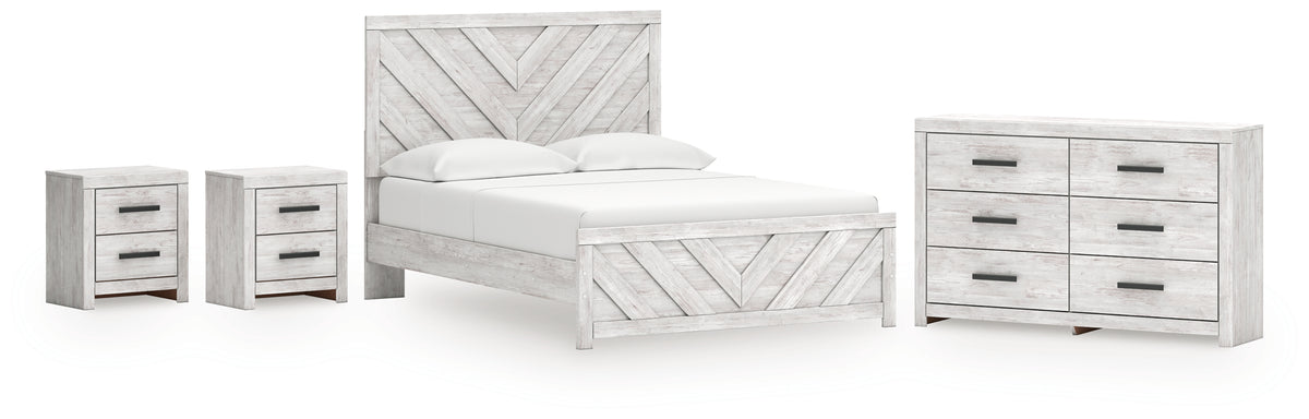 Furniture City Laplace - Ashley Furniture - Cayboni Queen Panel Bed, Dresser and 2 Nightstands - Queen Panel Bed, Dresser and 2 Nightstands - B3788B13