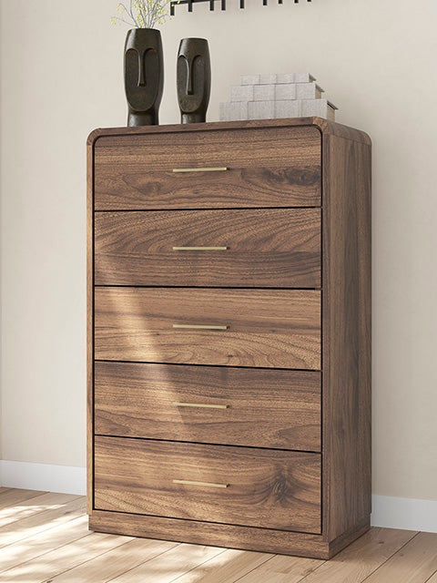 Furniture City Laplace - Ashley Furniture - Fortlorn Bedroom - Five Drawer Chest - PCB386-46