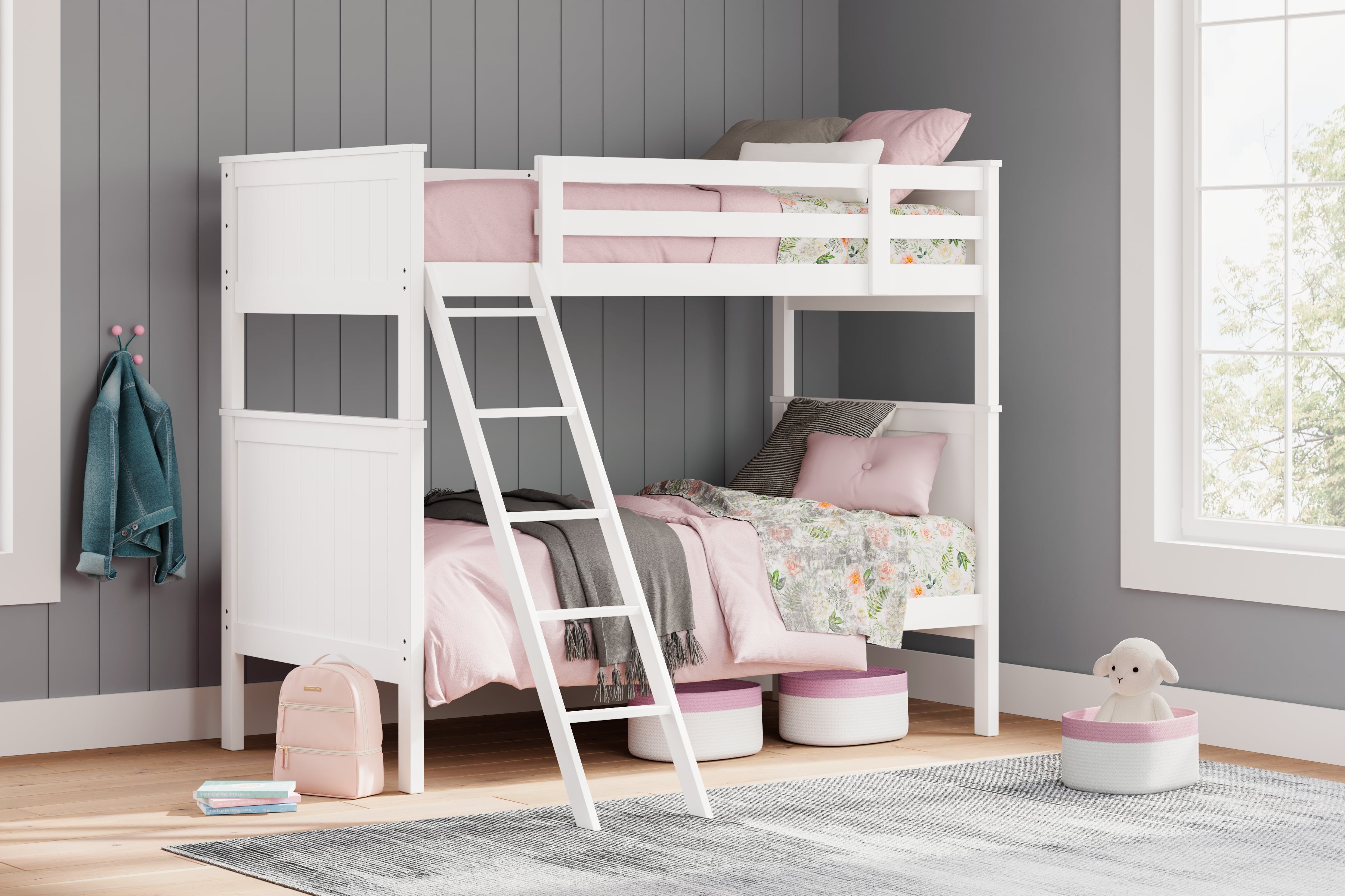 Furniture City Laplace - Ashley Furniture - Nextonfort Bedroom - Twin over Twin Bunk Bed - B396B6