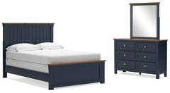 Furniture City Laplace - Ashley Furniture - Landocken Full Panel Bed, Dresser and Mirror - Full Panel Bed, Dresser and Mirror - B414B7