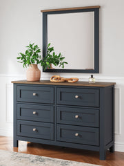 Furniture City Laplace - Ashley Furniture - Landocken Dresser and Mirror - Dresser and Mirror - B414B1