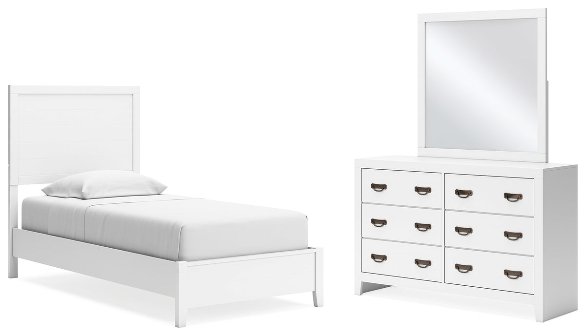 Furniture City Laplace - Ashley Furniture - Binterglen Twin Panel Bed, Dresser and Mirror - Twin Panel Bed, Dresser and Mirror - B427B3