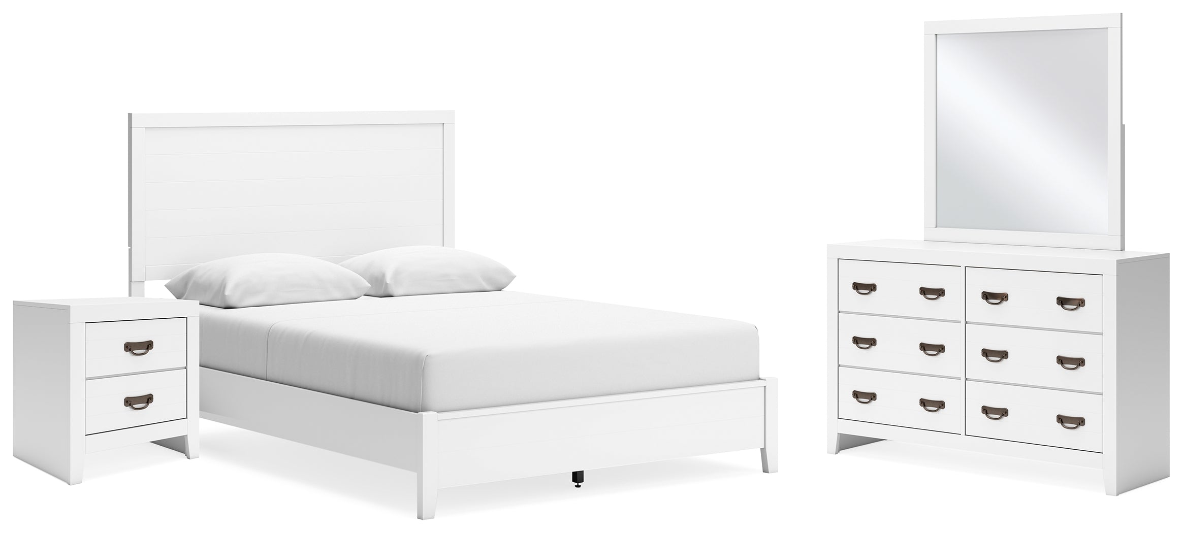Furniture City Laplace - Ashley Furniture - Binterglen Queen Panel Bed, Dresser, Mirror and Nightstand - Queen Panel Bed, Dresser, Mirror and Nightstand - B427B14