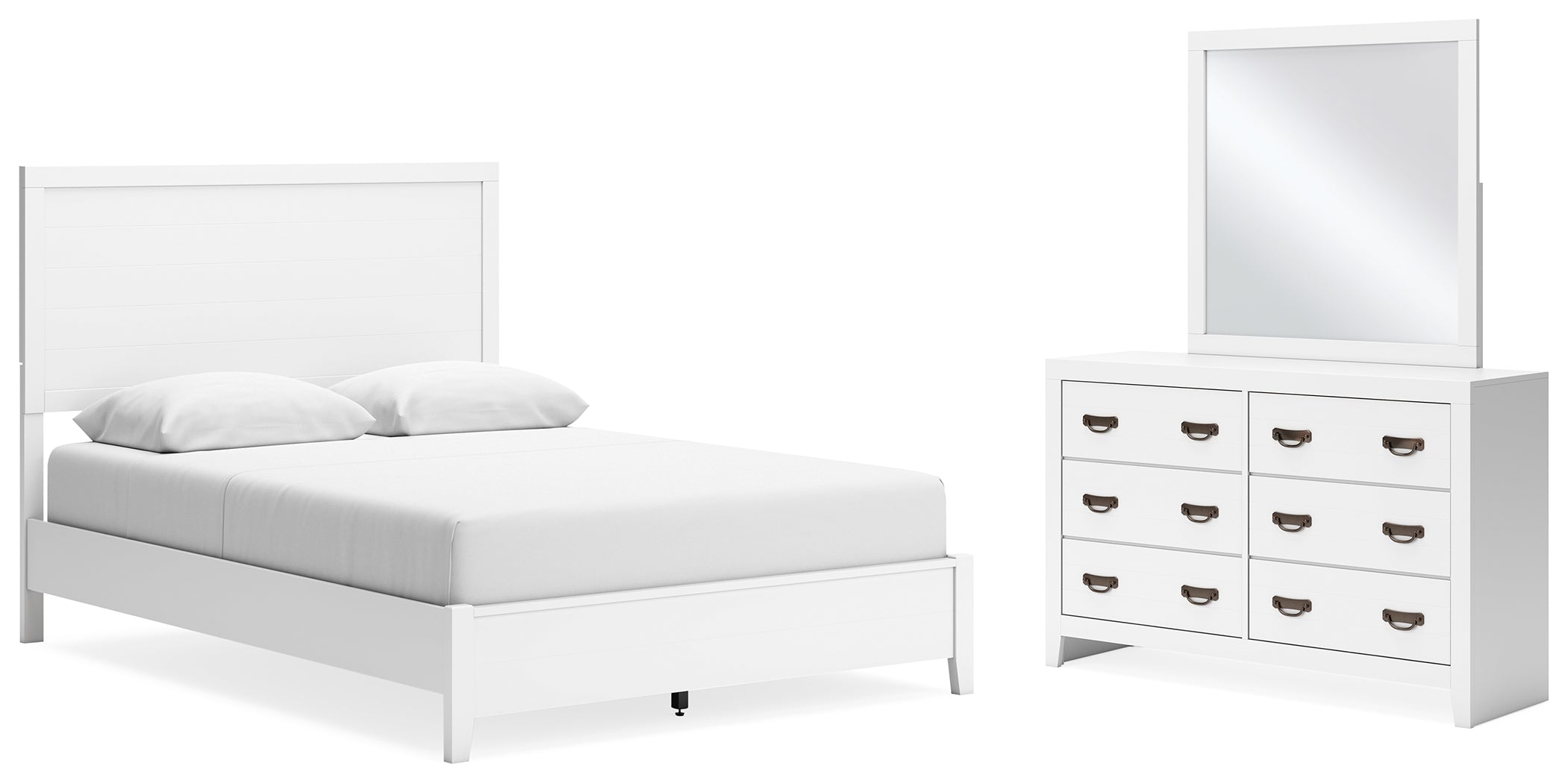 Furniture City Laplace - Ashley Furniture - Binterglen Queen Panel Bed, Dresser and Mirror - Queen Panel Bed, Dresser and Mirror - B427B7