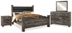 Furniture City Laplace - Ashley Furniture - Wynnlow King Poster Bed, Dresser, Mirror and Nightstand - King Poster Bed, Dresser, Mirror and Nightstand - B440B29
