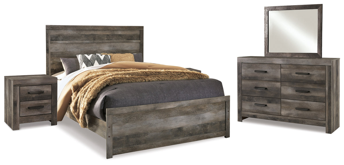 Furniture City Laplace - Ashley Furniture - Wynnlow Queen Panel Bed, Dresser, Mirror and 2 Nightstands - Queen Panel Bed, Dresser, Mirror and 2 Nightstands - B440B36