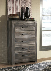 Furniture City Laplace - Ashley Furniture - Wynnlow Bedroom - Twin Crossbuck Panel Bed / Gray - B440B16
