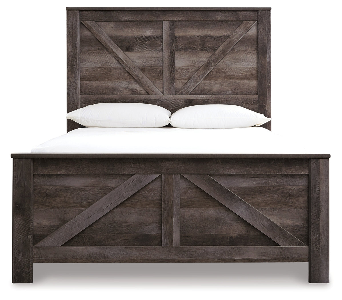 Furniture City Laplace - Ashley Furniture - Wynnlow Bedroom - Queen Crossbuck Panel Bed / Gray - B440B9
