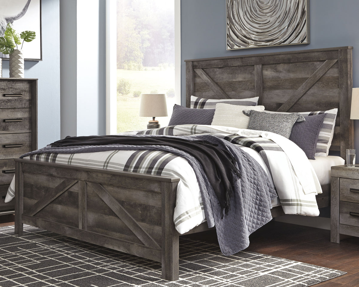 Furniture City Laplace - Ashley Furniture - Wynnlow King Crossbuck Panel Bed - King Crossbuck Panel Bed - B440B11