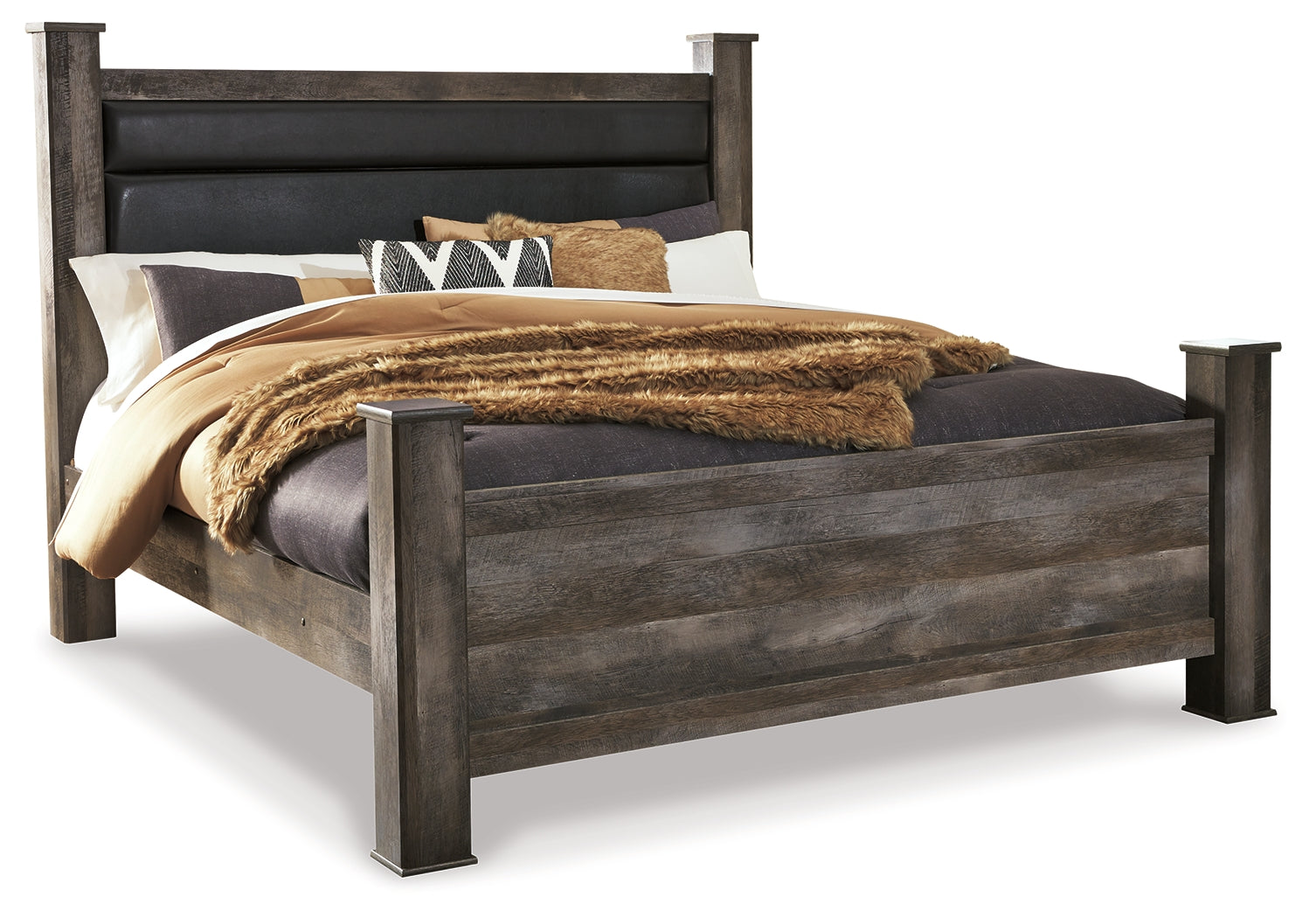 Furniture City Laplace - Ashley Furniture - Wynnlow Bedroom - King Poster Bed / Gray - B440B6