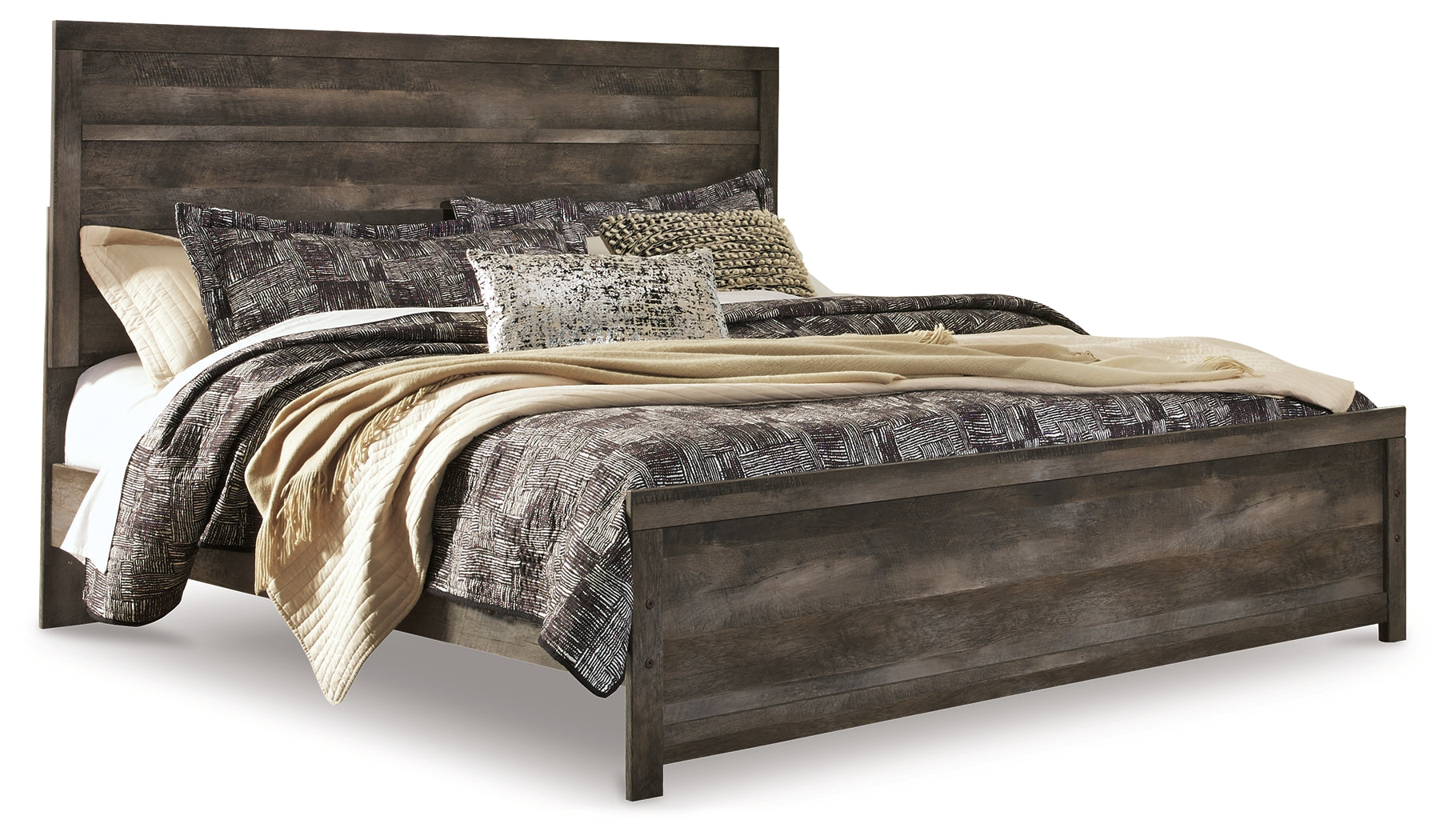 Furniture City Laplace - Ashley Furniture - Wynnlow Bedroom - King Panel Bed / Gray - B440B8