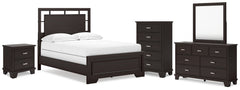 Furniture City Laplace - Ashley Furniture - Covetown Full Panel Bed, Dresser, Mirror, Chest and Nightstand - Full Panel Bed, Dresser, Mirror, Chest and Nightstand - B441B13