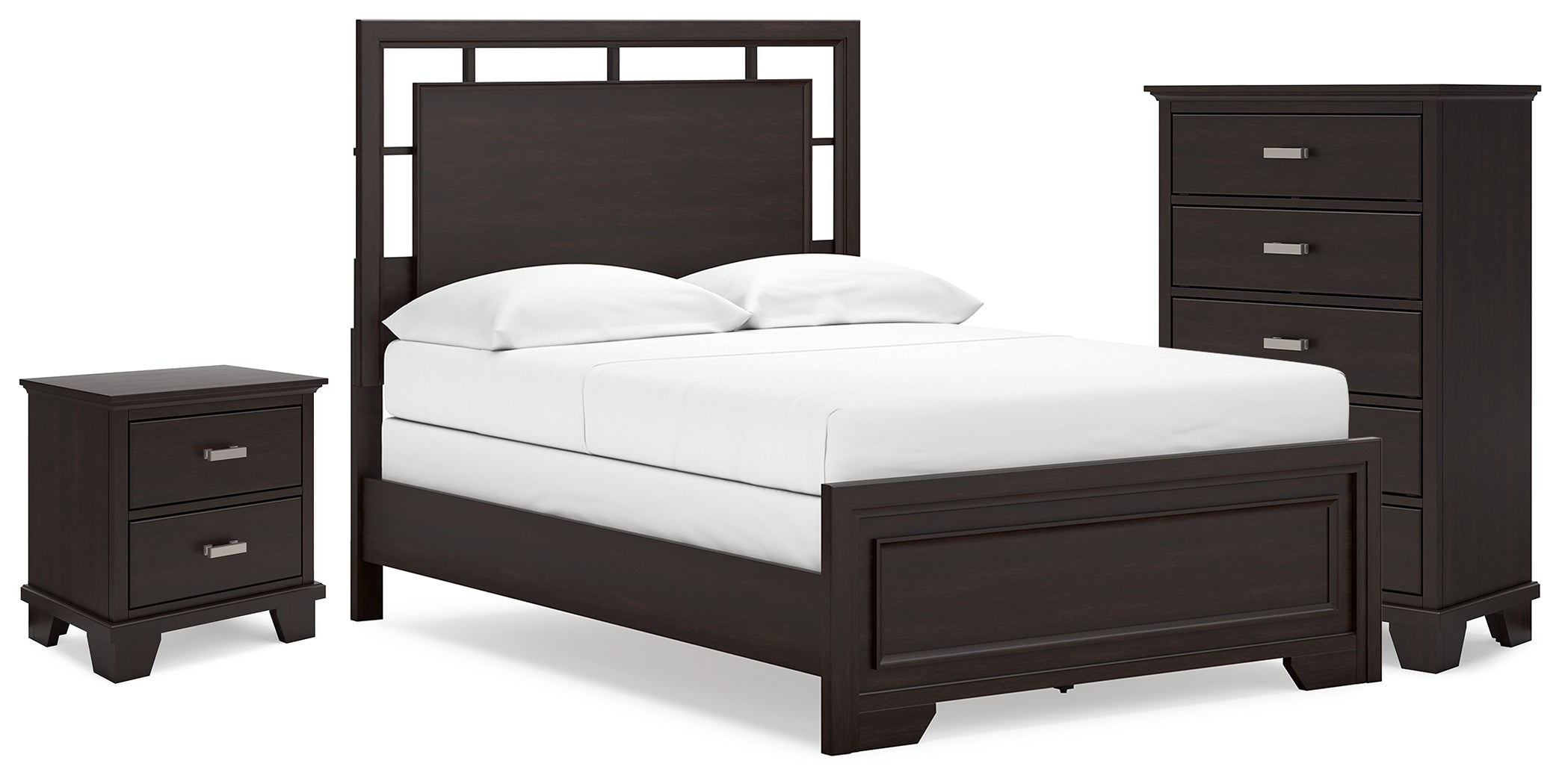 Furniture City Laplace - Ashley Furniture - Covetown Full Panel Bed, Chest and Nightstand - Full Panel Bed, Chest and Nightstand - B441B16