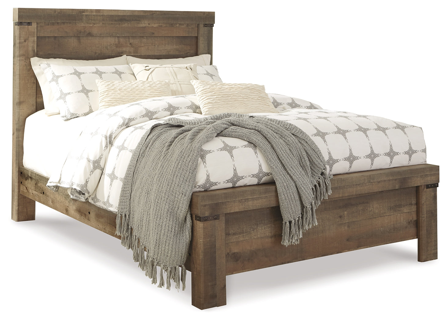 Furniture City Laplace - Ashley Furniture - Trinell Bedroom - Queen Panel Bed / Brown - B446B48