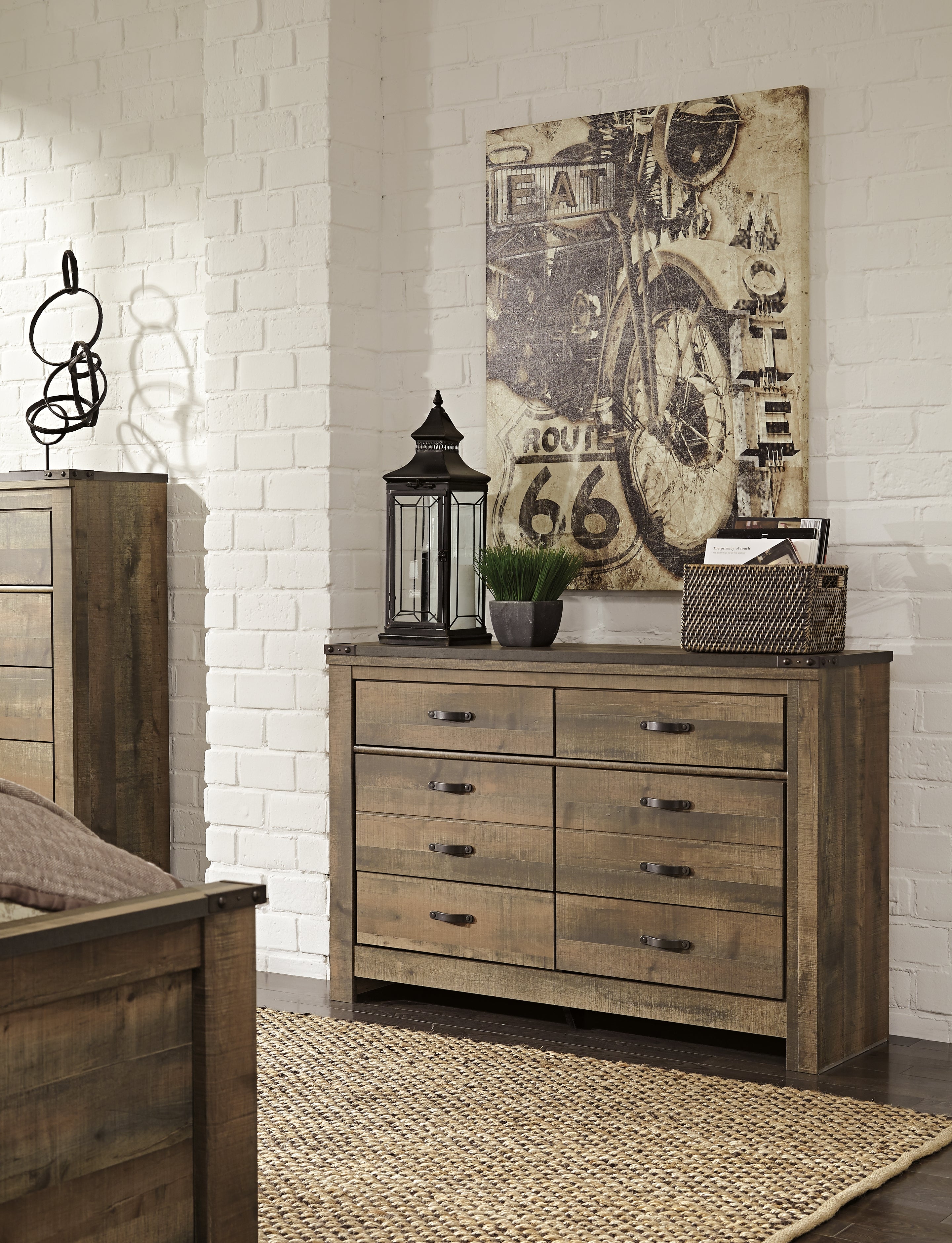 Furniture City Laplace - Ashley Furniture - Trinell Bedroom - Six Drawer Dresser / Brown - B446-31