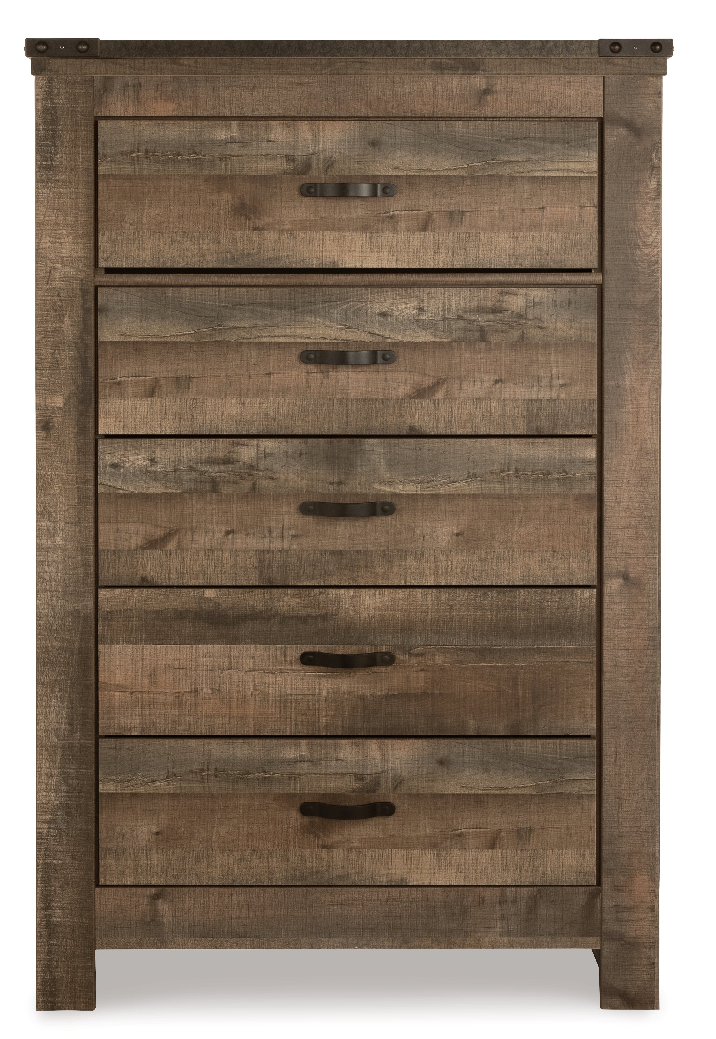 Furniture City Laplace - Ashley Furniture - Trinell Bedroom - Five Drawer Chest / Brown - B446-46