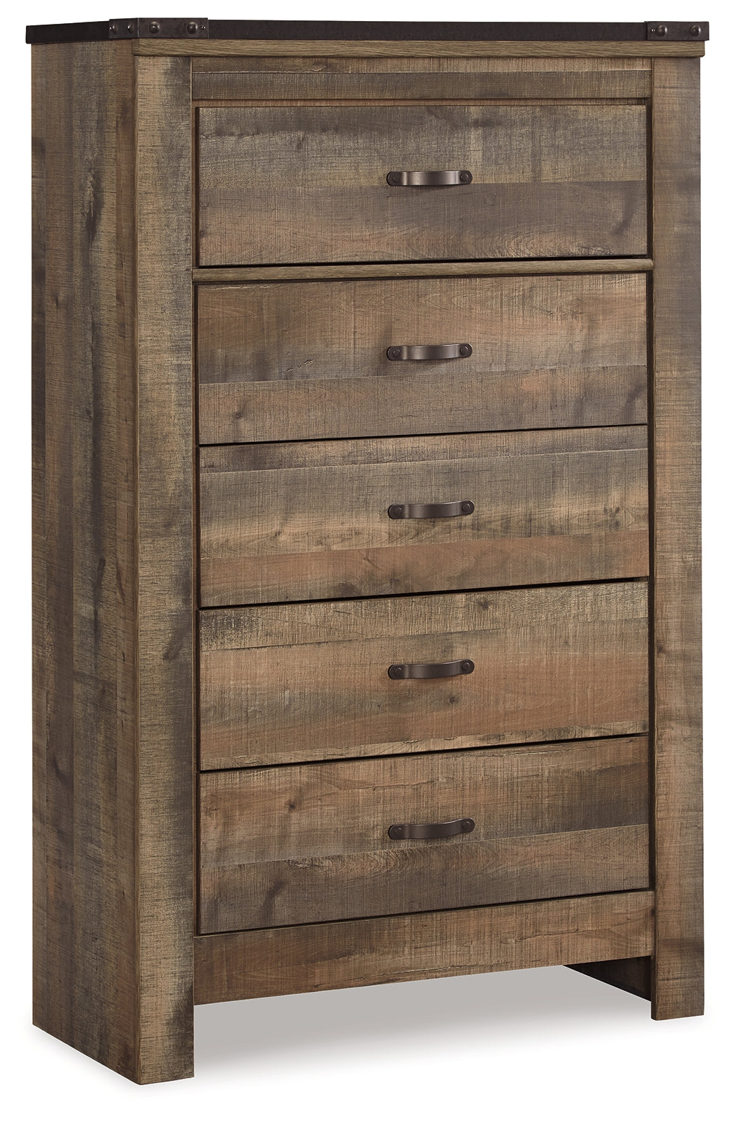 Furniture City Laplace - Ashley Furniture - Trinell Bedroom - Five Drawer Chest / Brown - B446-46