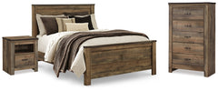 Furniture City Laplace - Ashley Furniture - Trinell Queen Panel Bed, Chest and 2 Nightstands - Queen Panel Bed, Chest and 2 Nightstands - B446B59