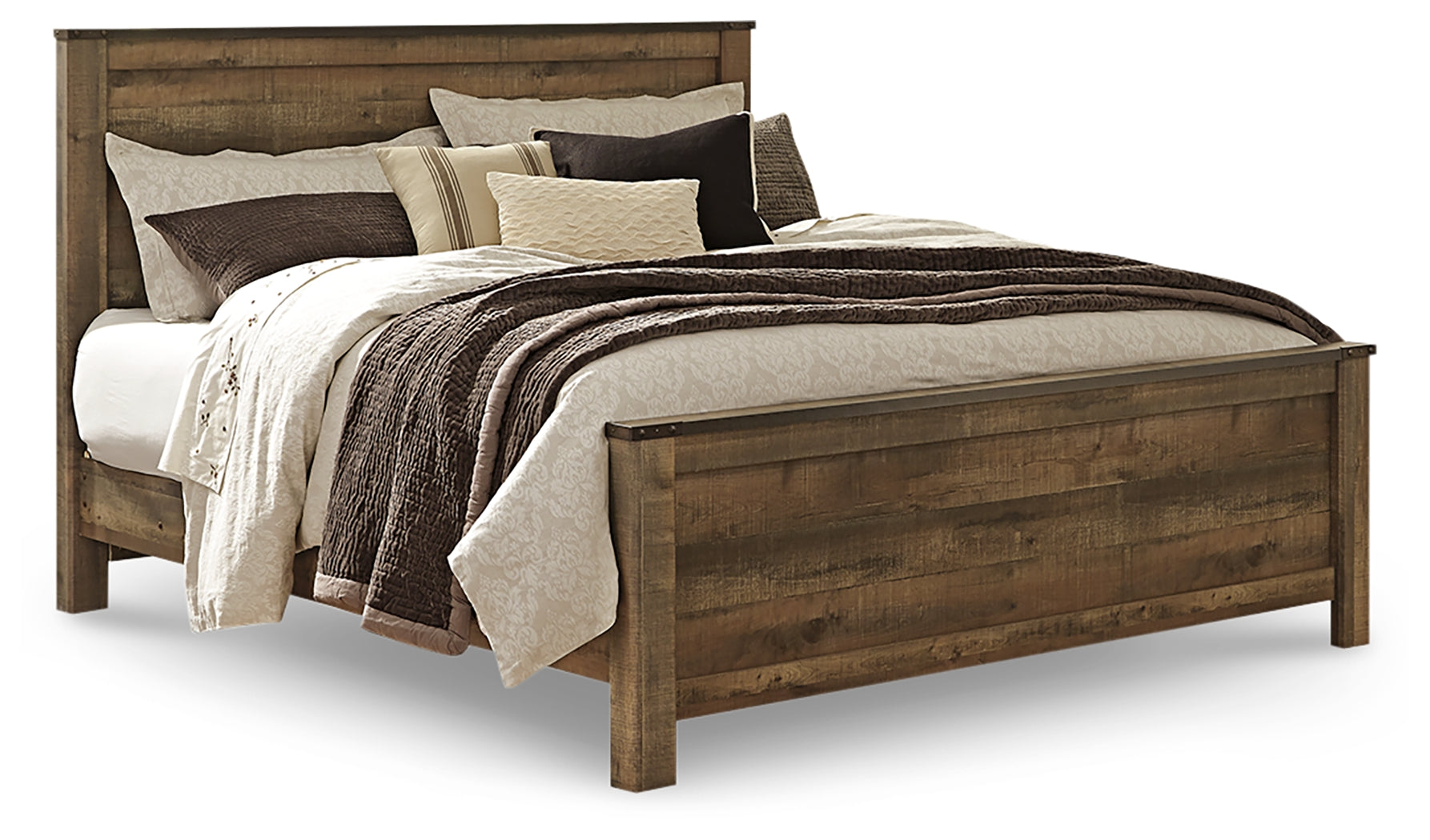 Furniture City Laplace - Ashley Furniture - Trinell Bedroom - King Panel Bed / Brown - B446B23