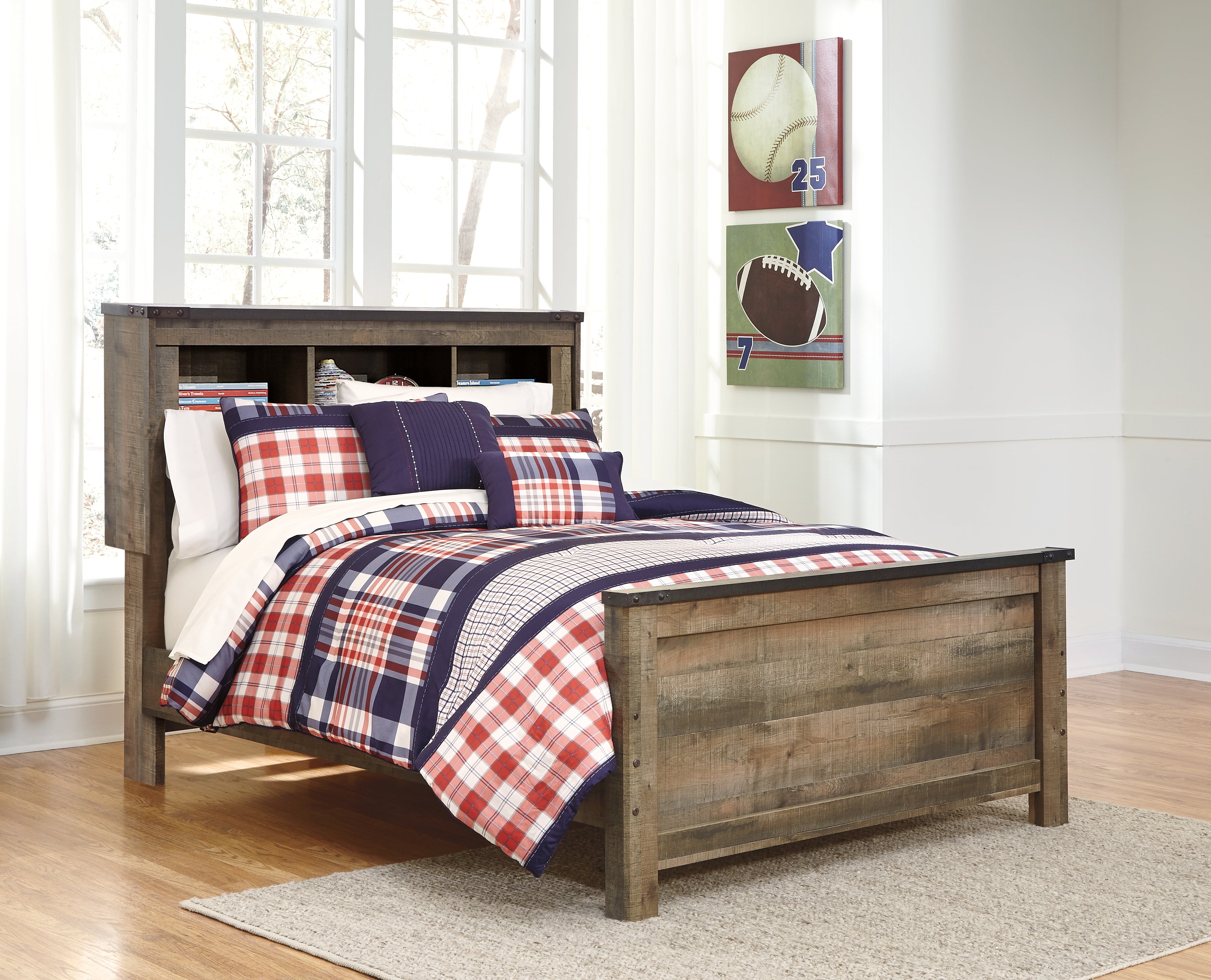 Furniture City Laplace - Ashley Furniture - Trinell Bedroom - Full Bookcase Panel Bed - B446B87