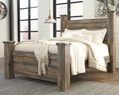 Furniture City Laplace - Ashley Furniture - Trinell Queen Poster Bed - Queen Poster Bed - B446B40