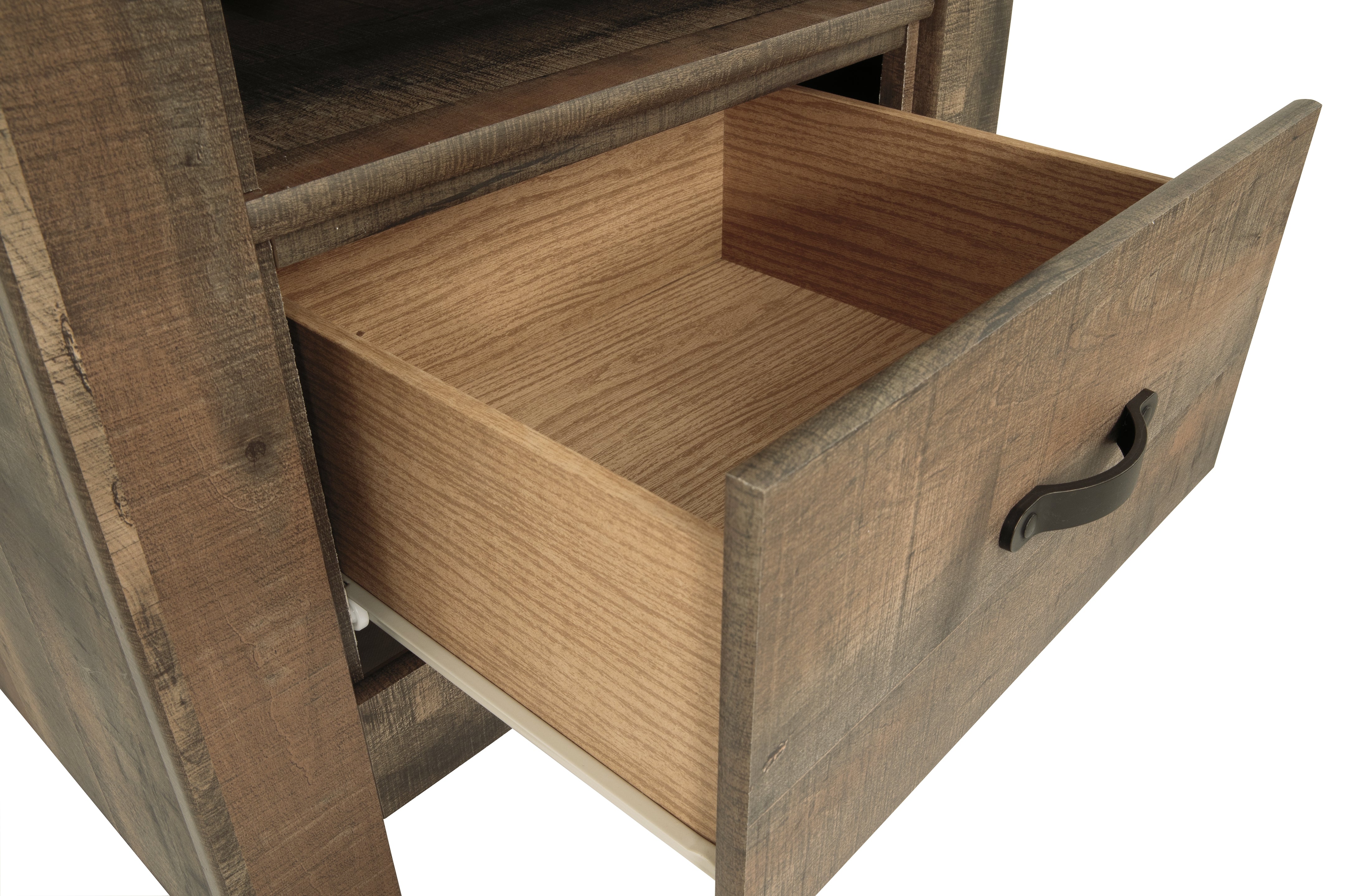 Furniture City Laplace - Ashley Furniture - Trinell Bedroom - One Drawer Night Stand / Brown - B446-91