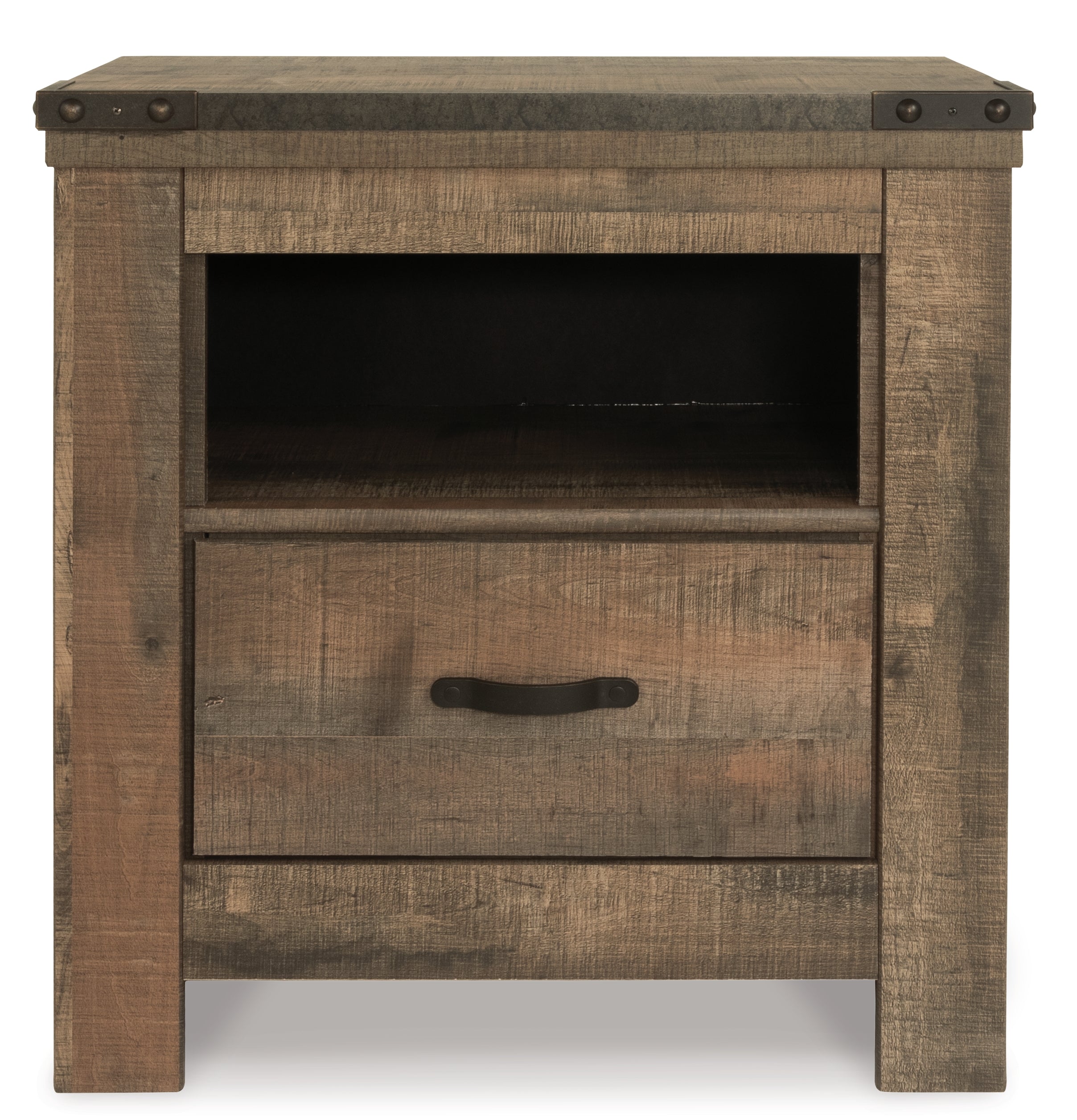 Furniture City Laplace - Ashley Furniture - Trinell Bedroom - One Drawer Night Stand / Brown - B446-91