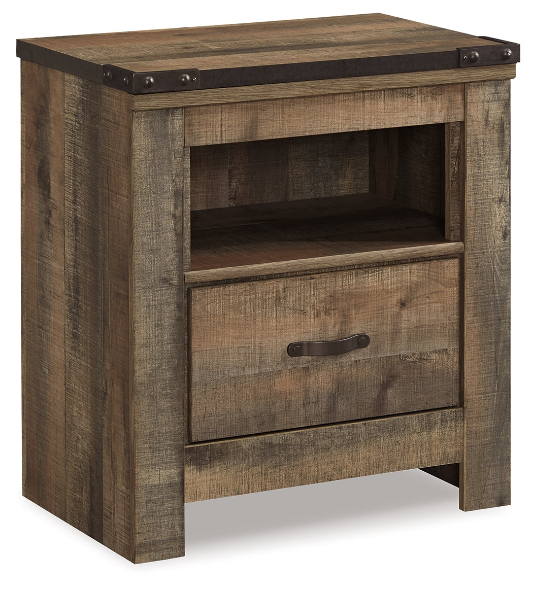 Furniture City Laplace - Ashley Furniture - Trinell Bedroom - One Drawer Night Stand / Brown - B446-91