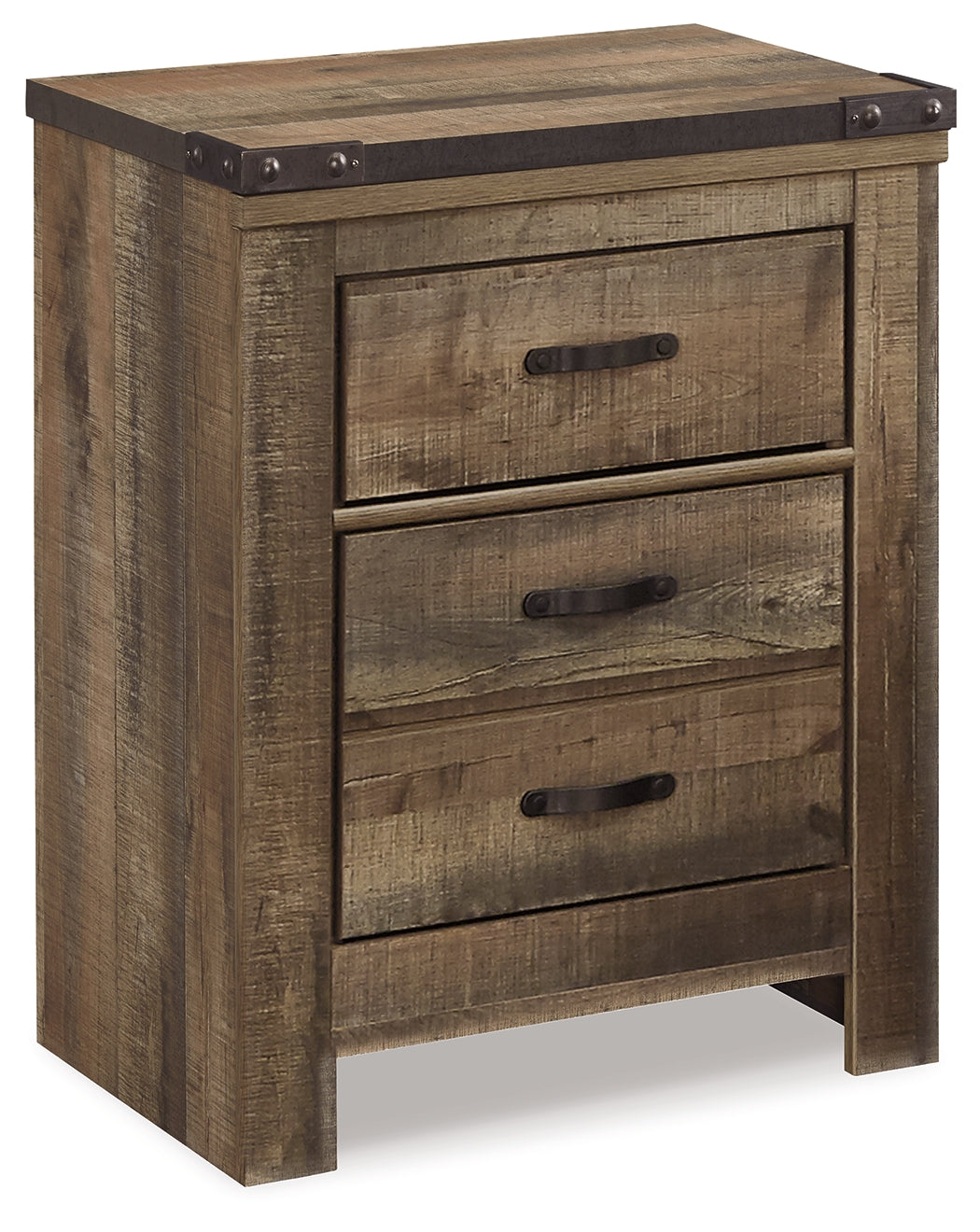 Furniture City Laplace - Ashley Furniture - Trinell Bedroom - Two Drawer Night Stand / Brown - B446-92