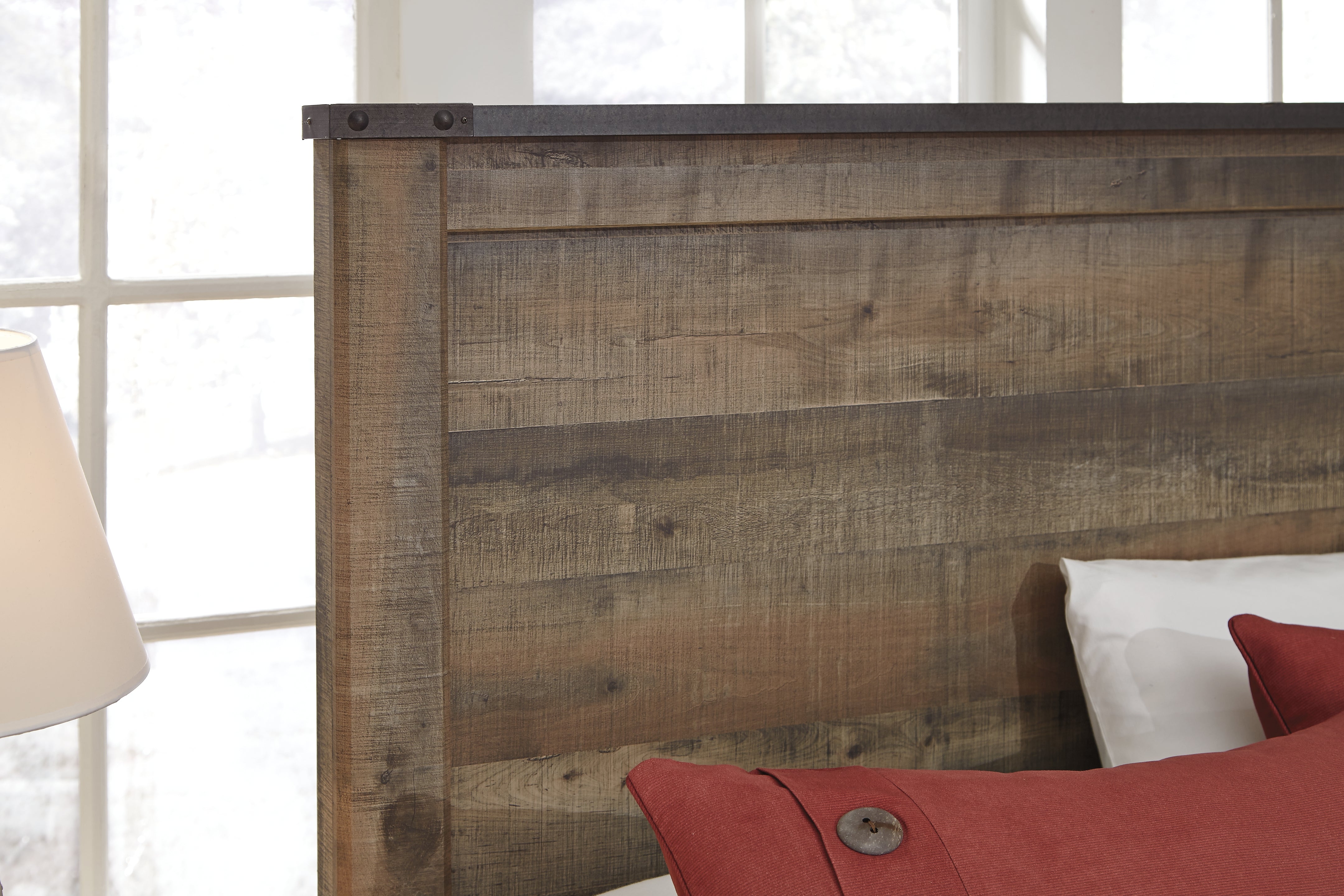 Furniture City Laplace - Ashley Furniture - Trinell Bedroom - Twin Panel Bed with 1 Large Storage Drawer / Brown - B446B8