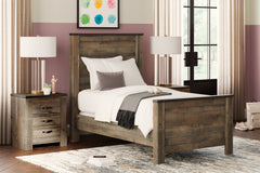 Furniture City Laplace - Ashley Furniture - Trinell Bedroom - Twin Panel Bed / Brown - B446B2