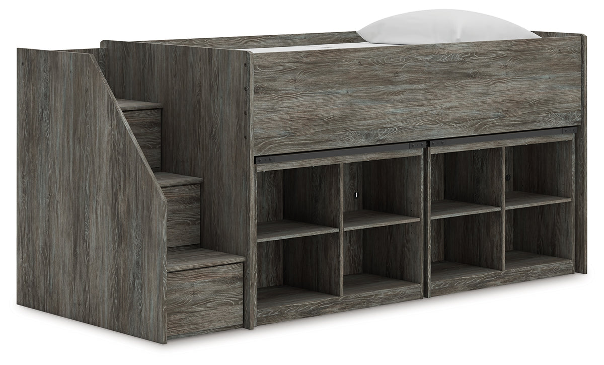Furniture City Laplace - Ashley Furniture - Frandern Twin Loft Bed with Bookcase Storage - Twin Loft Bed with Bookcase Storage - B4480B25