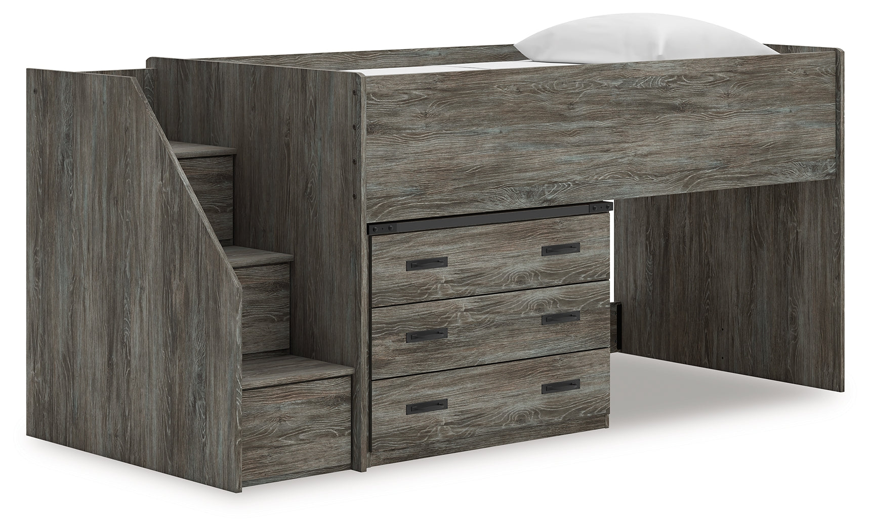 Furniture City Laplace - Ashley Furniture - Frandern Bedroom - Twin Loft Bed with Drawer Storage - B4480B15