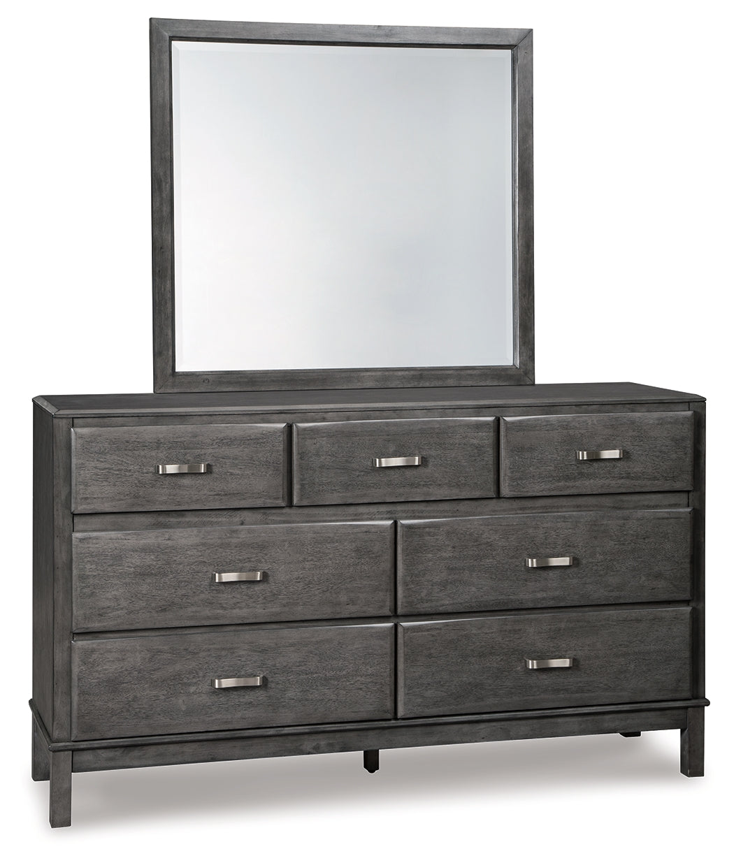 Furniture City Laplace - Ashley Furniture - Caitbrook Bedroom - Dresser and Mirror / Gray - B476B1
