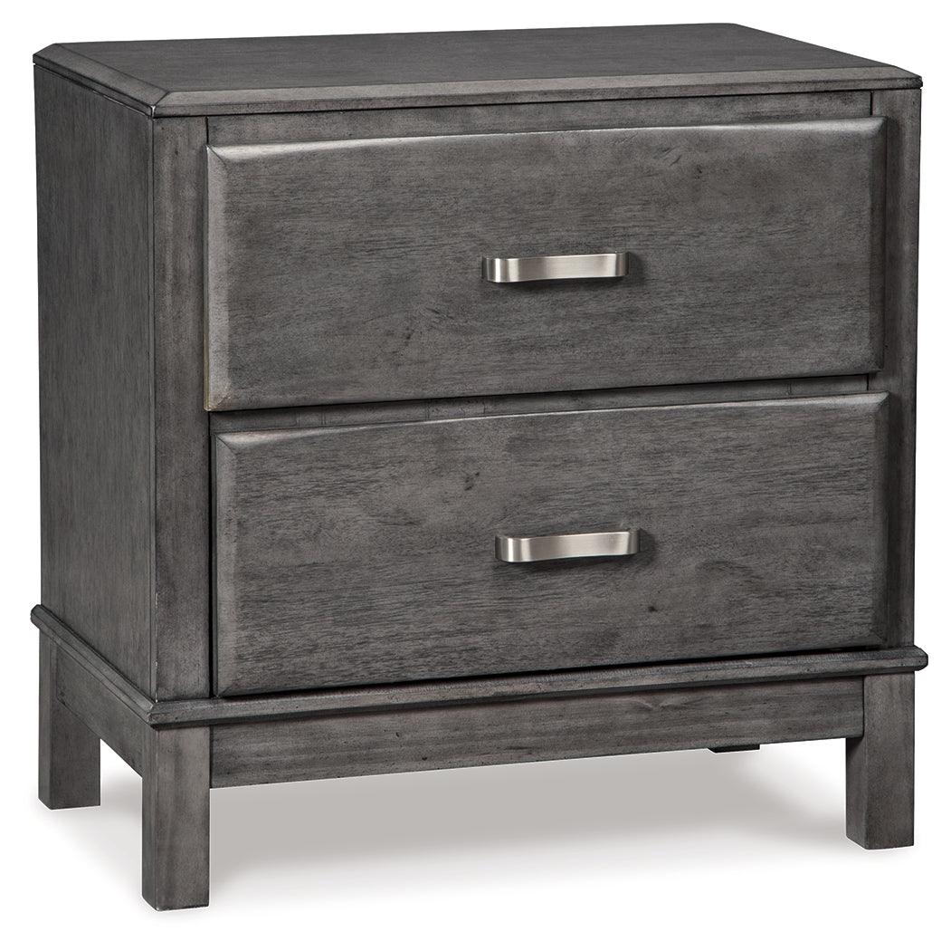 Furniture City Laplace - Ashley Furniture - Caitbrook Bedroom - Two Drawer Night Stand / Gray - B476-92
