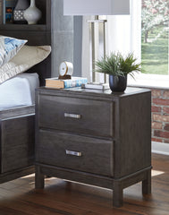 Furniture City Laplace - Ashley Furniture - Caitbrook Bedroom - Two Drawer Night Stand / Gray - B476-92