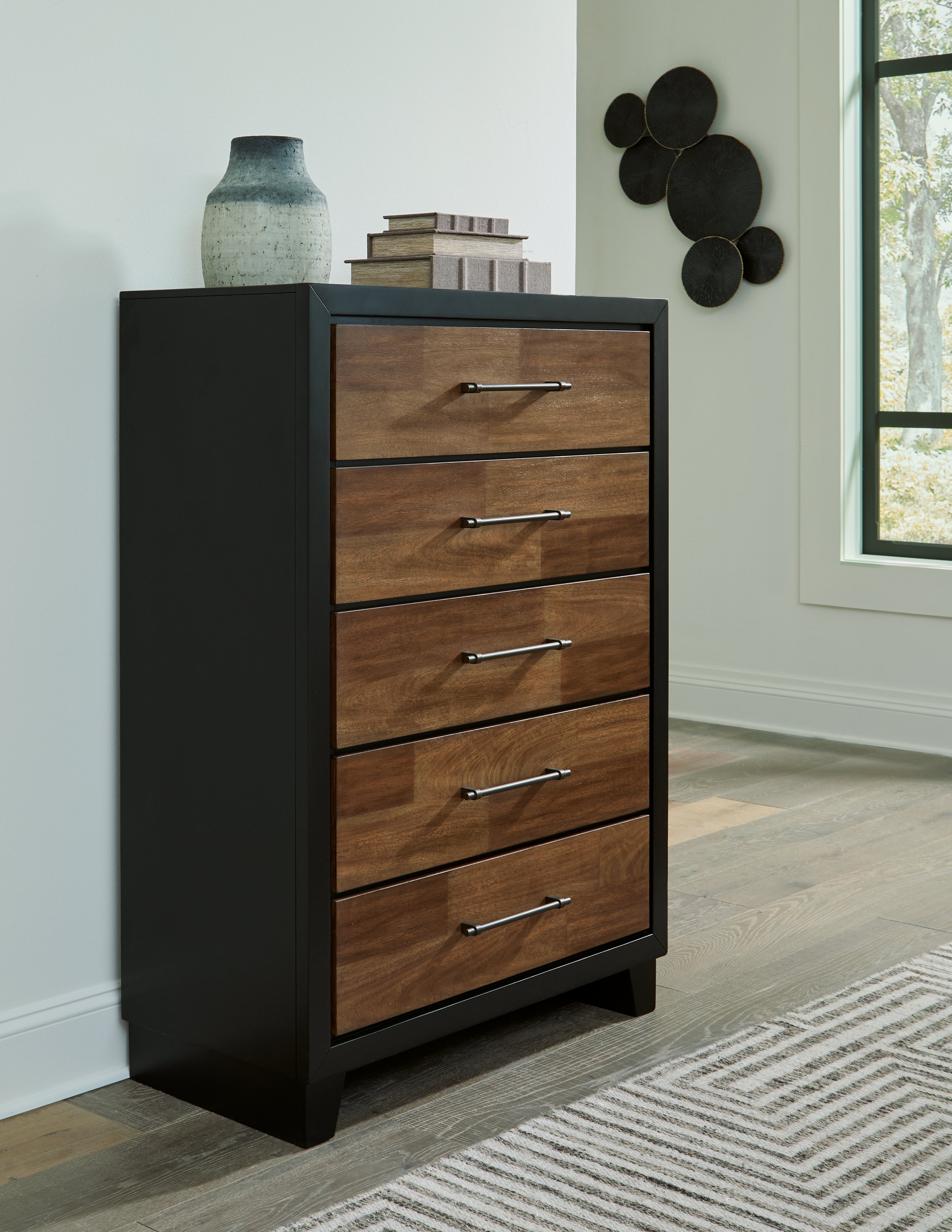 Furniture City Laplace - Ashley Furniture - Kraeburn Bedroom - Five Drawer Chest - B496-46