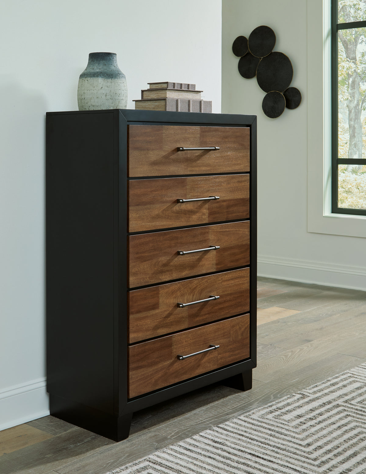 Furniture City Laplace - Ashley Furniture - Kraeburn Chest of Drawers - Five Drawer Chest - B496-46