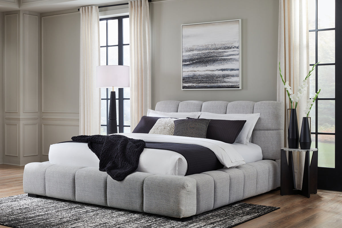 Furniture City Laplace - Ashley Furniture - Grendusk Bedroom - Queen Upholstered Bed - PCB584B1