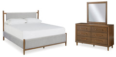 Furniture City Laplace - Ashley Furniture - Lyncott California King Upholstered Bed, Dresser and Mirror - California King Upholstered Bed, Dresser and Mirror - B615B9