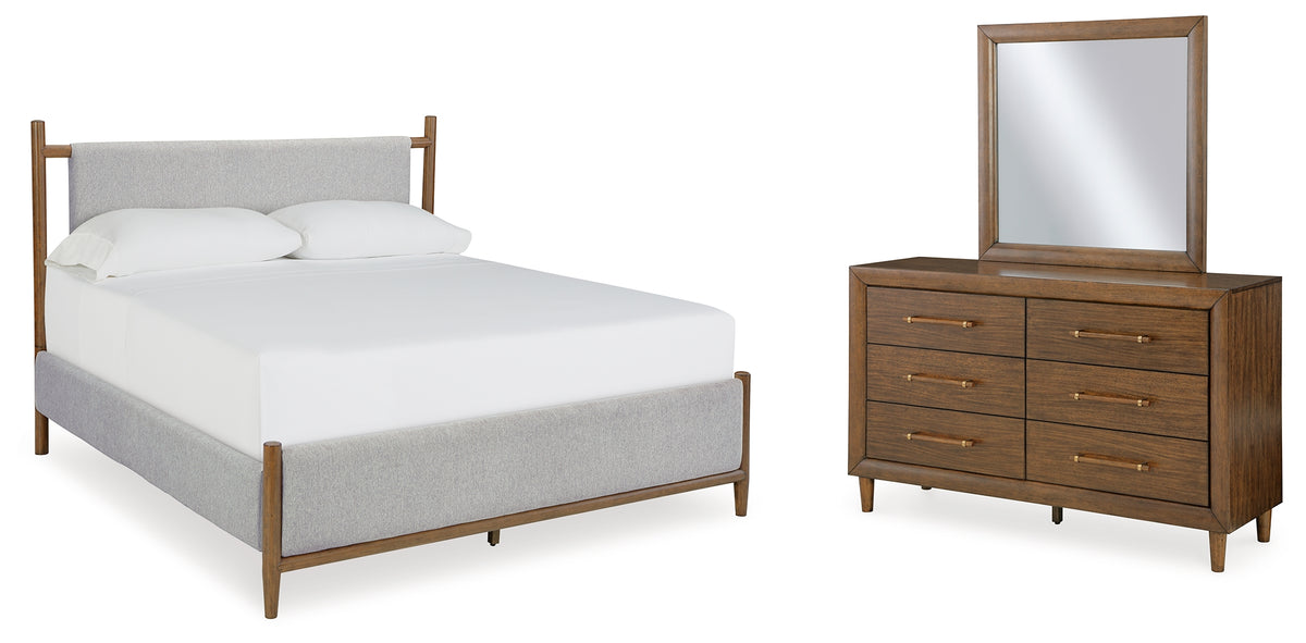 Furniture City Laplace - Ashley Furniture - Lyncott King Upholstered Bed, Dresser and Mirror - King Upholstered Bed, Dresser and Mirror - B615B8